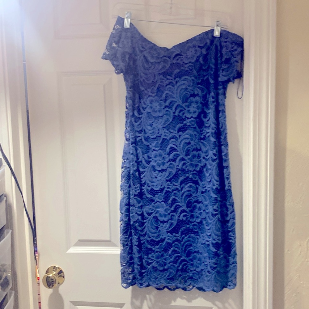 Ambience off the shoulder lace dress great for going out to dinner or wedding.?